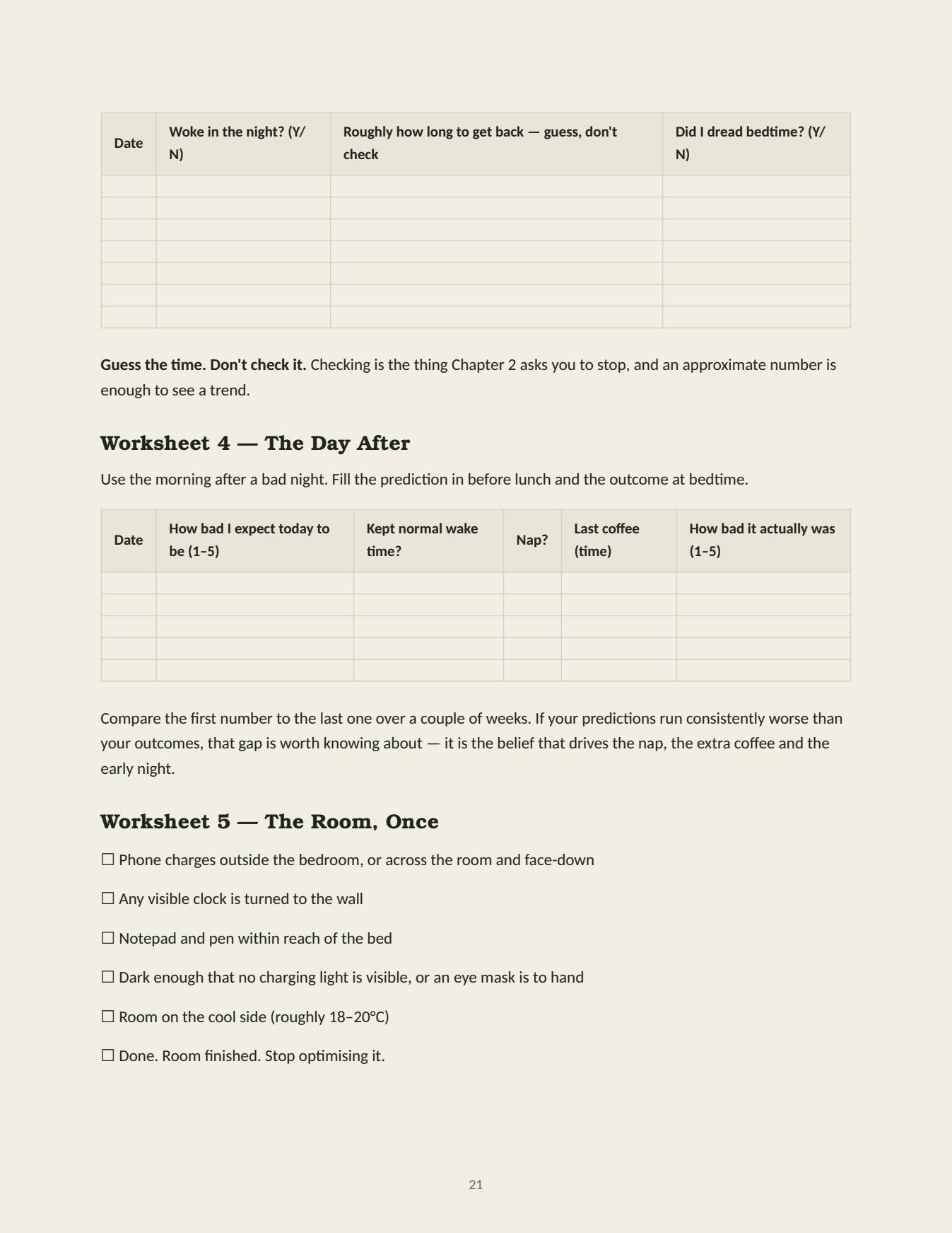 Turn Off Your Brain at 3 AM