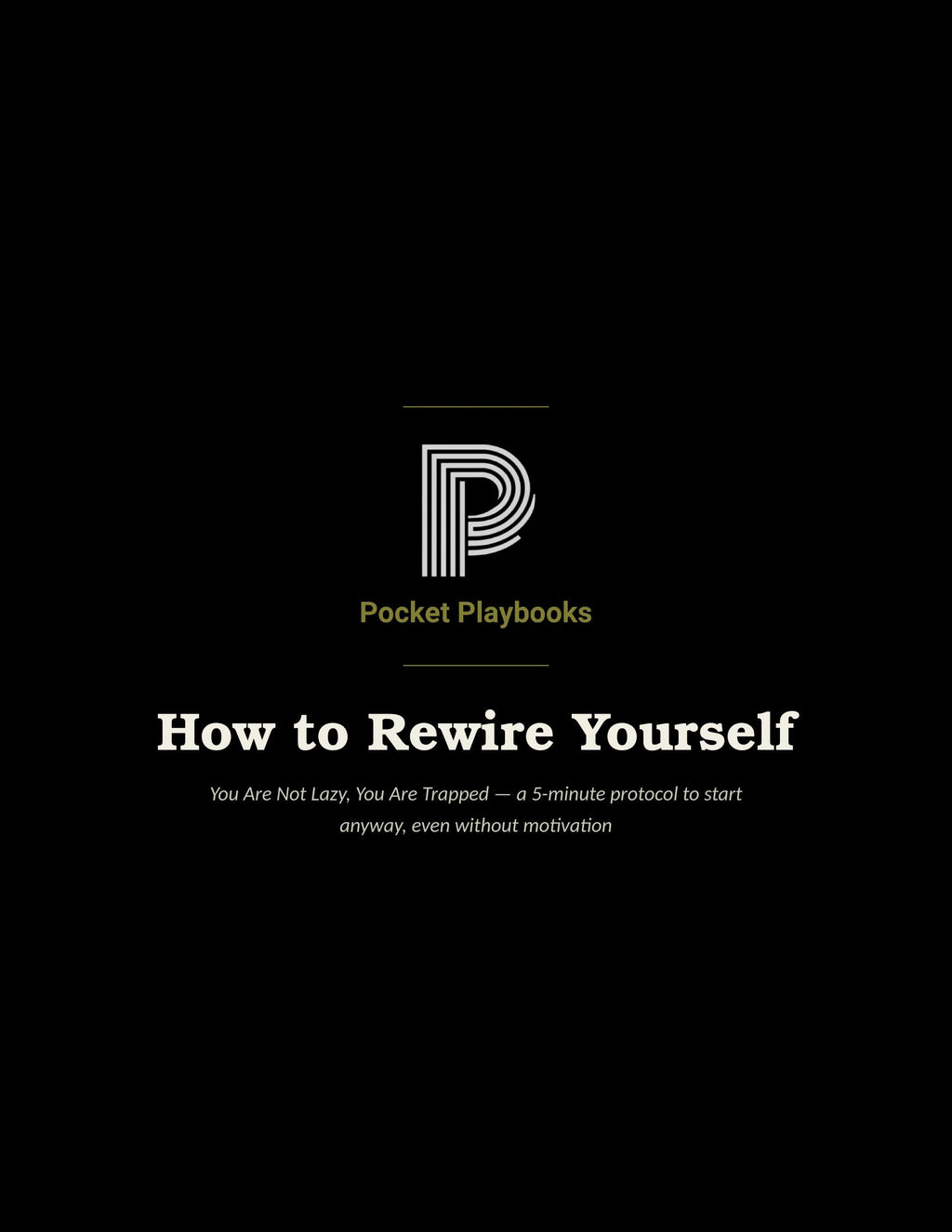 How to Rewire Yourself — Pocket Playbooks cover