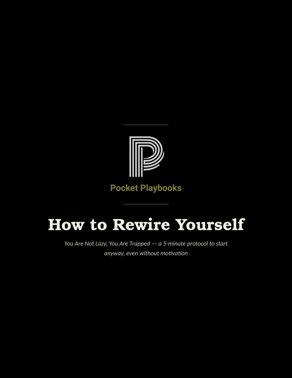 How to Rewire Yourself — Pocket Playbooks cover