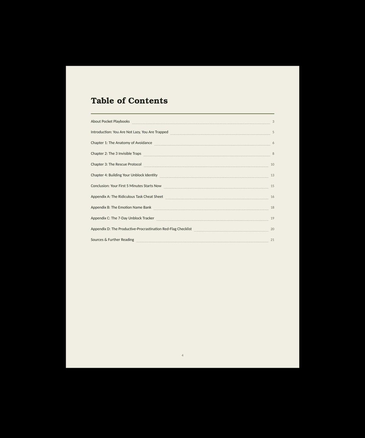 Table of contents of How to Rewire Yourself