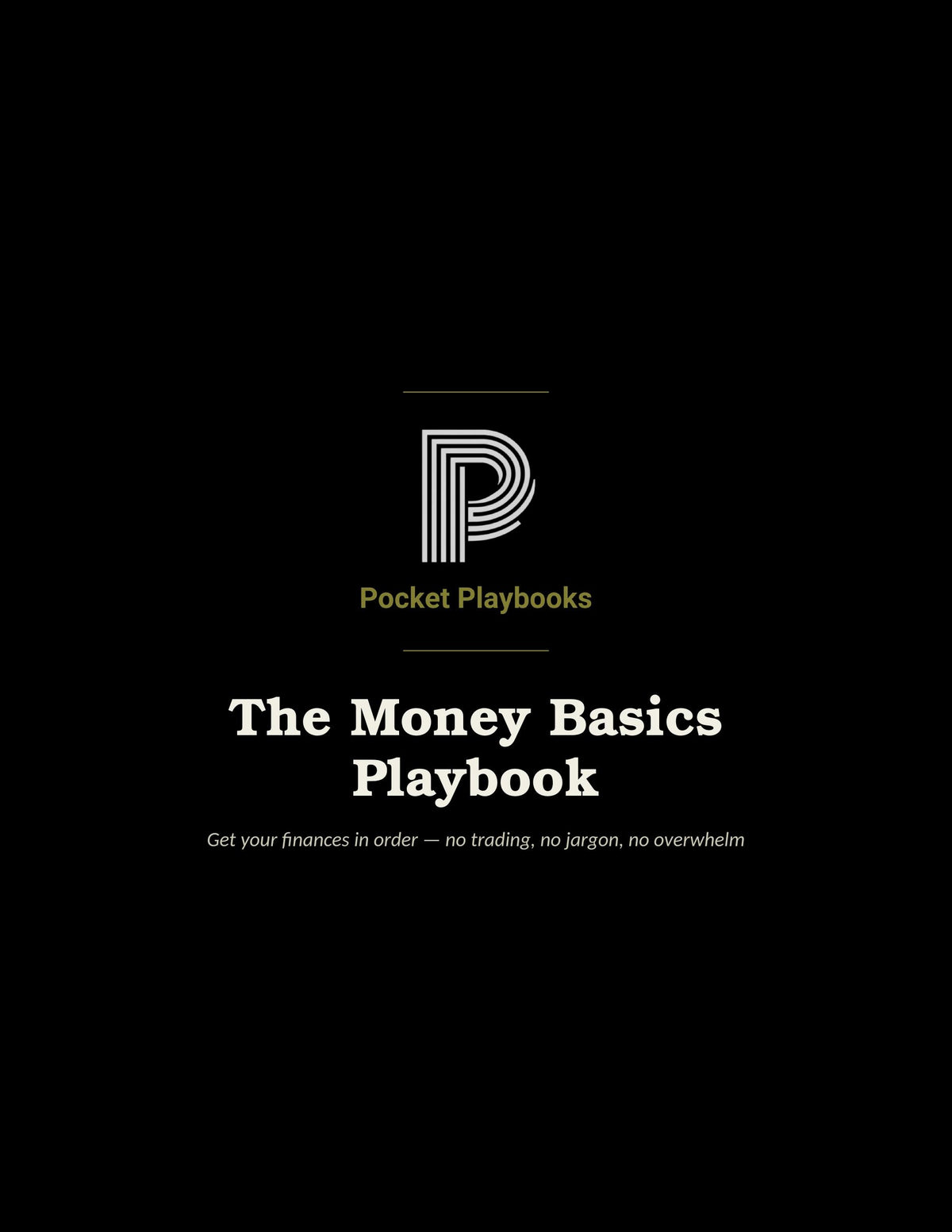 The Money Basics Playbook — Pocket Playbooks cover