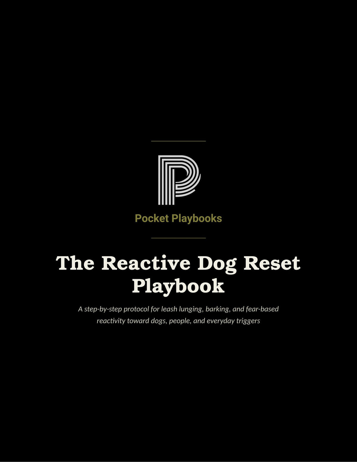 The Reactive Dog Reset Playbook cover