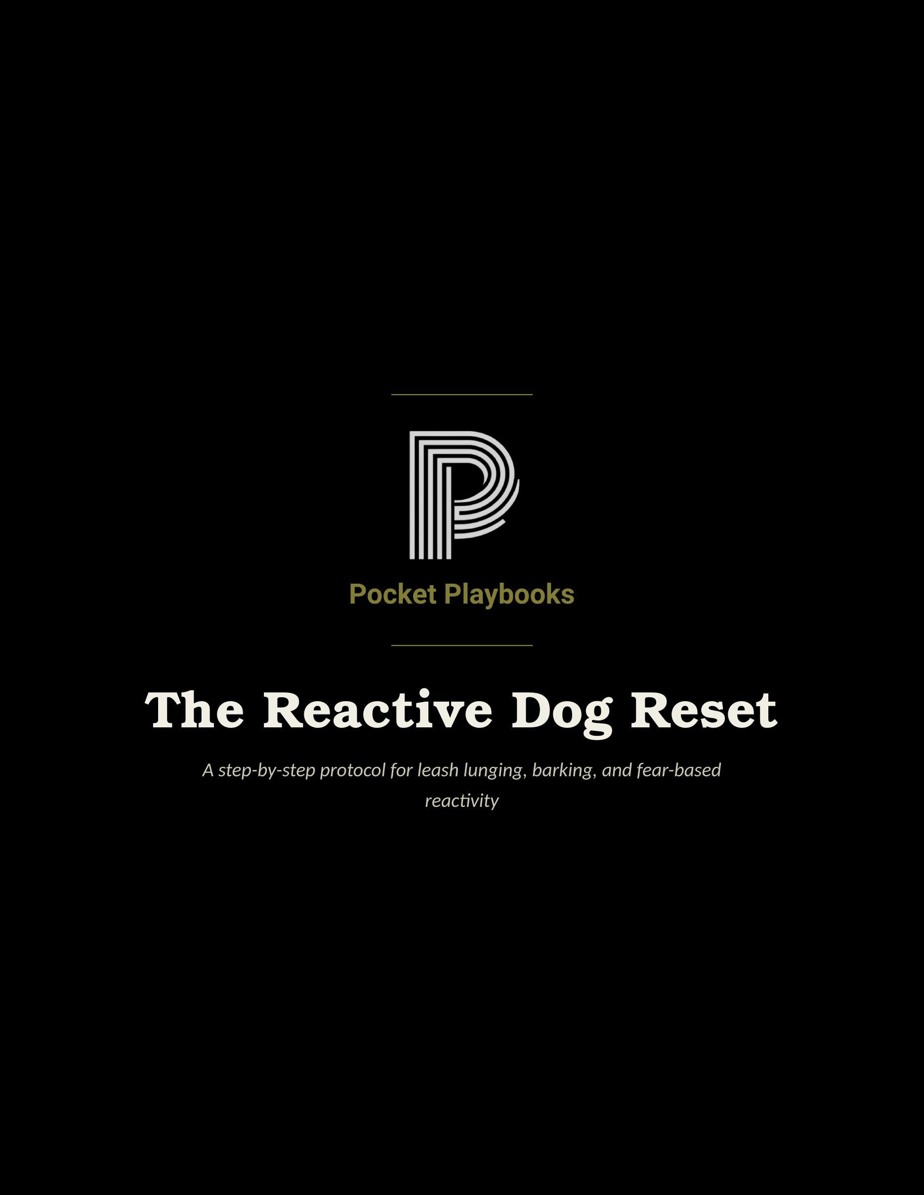 The Reactive Dog Reset